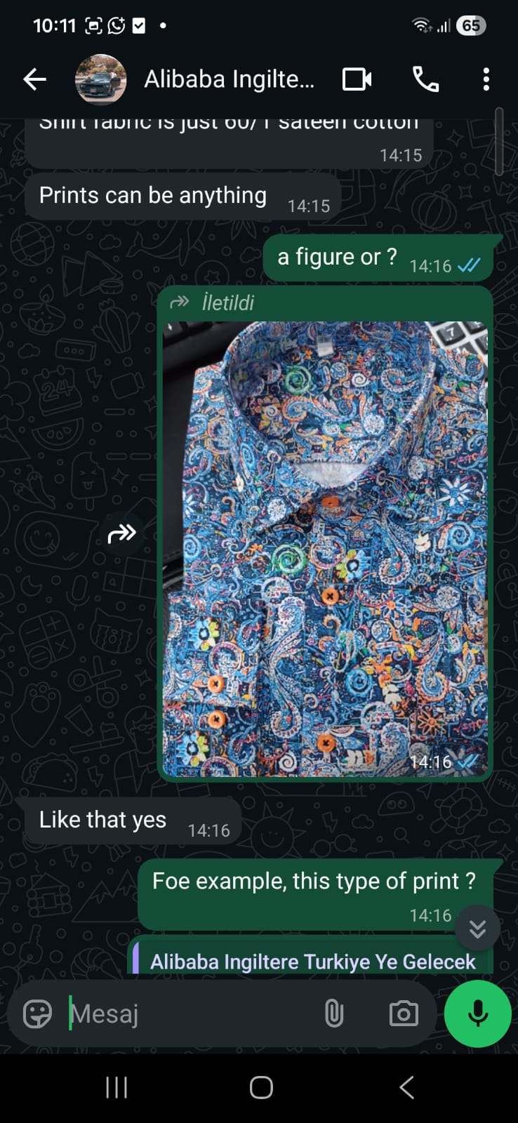 İngiltere müşteri konuşması 14