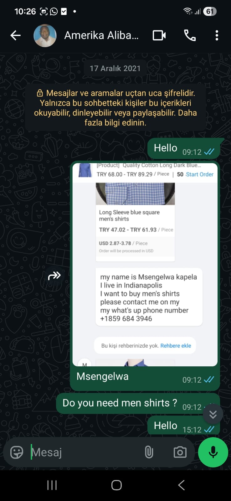 İngiltere müşteri konuşması 4