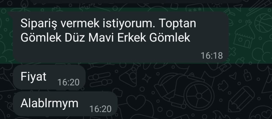 Türkiye müşteri mesajı 5