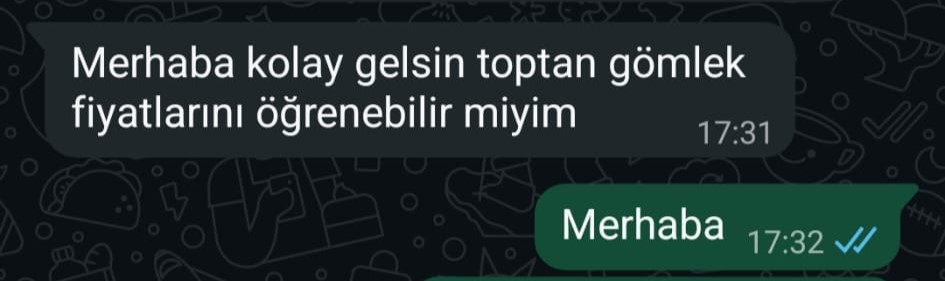 Türkiye müşteri mesajı 8